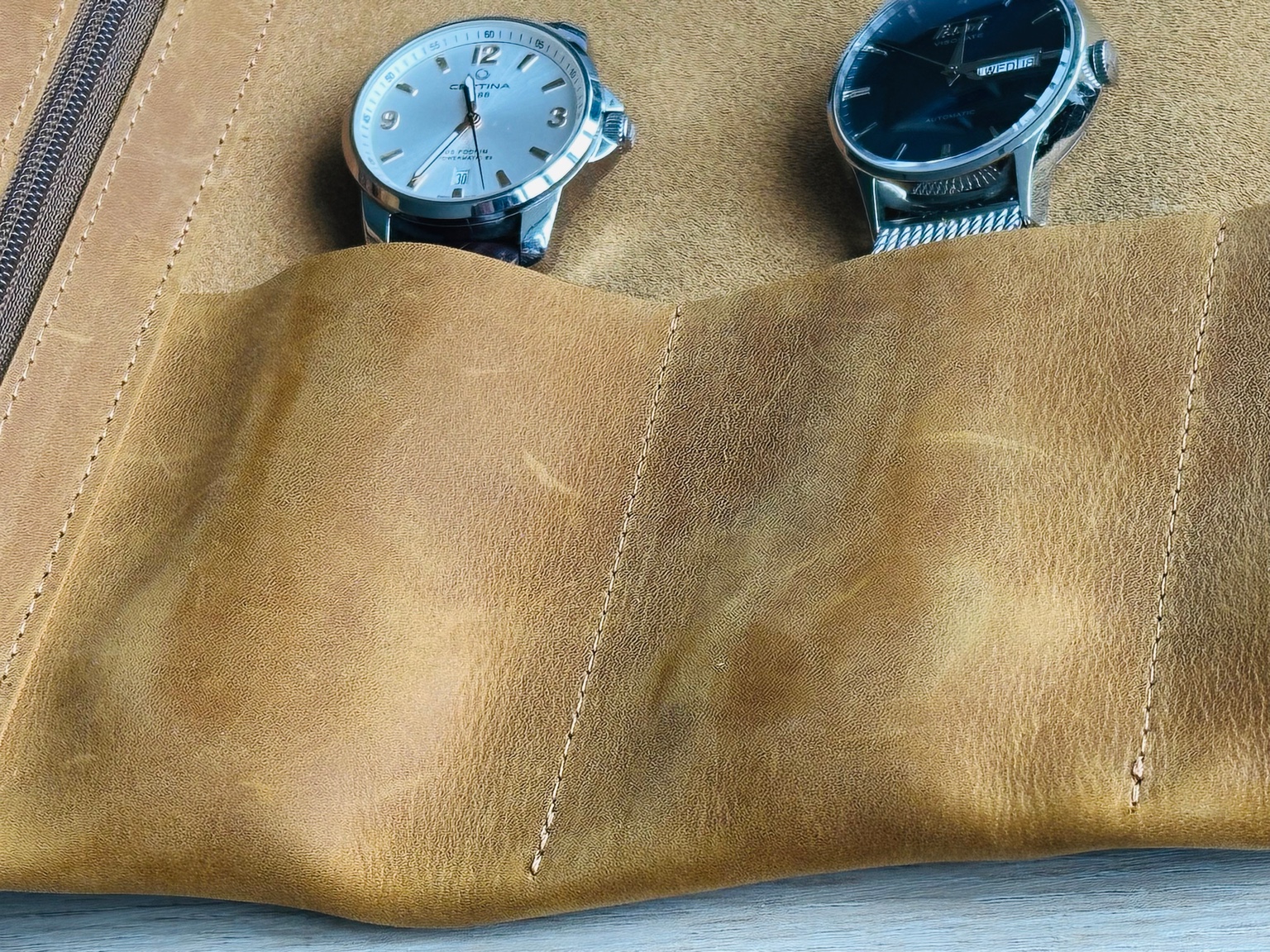 Harzenfels leather watch pouch